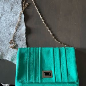 Green crossbody/ clutch for sale!
